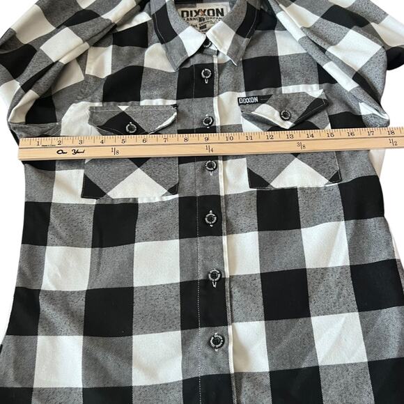 Dixxon Flannel The Gringo Plaid Long Sleeve Button Down Shirt Women Size M - Picture 5 of 8